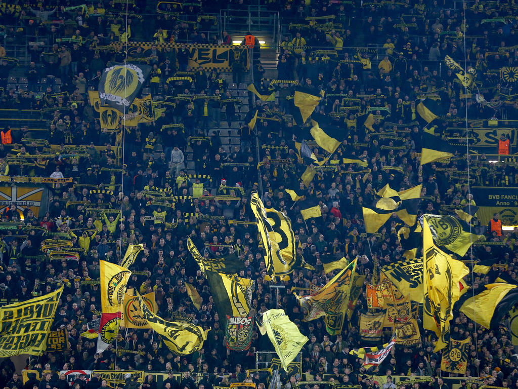 Die Fans von Borussia Dortmund protestieren gegen Eintrittspreise in Stuttgart