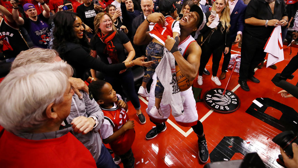Kyle Lowry und die Raptors stehen erstmals im NBA-Finale Kyle Lowry und die Raptors stehen erstmals im NBA-Finale