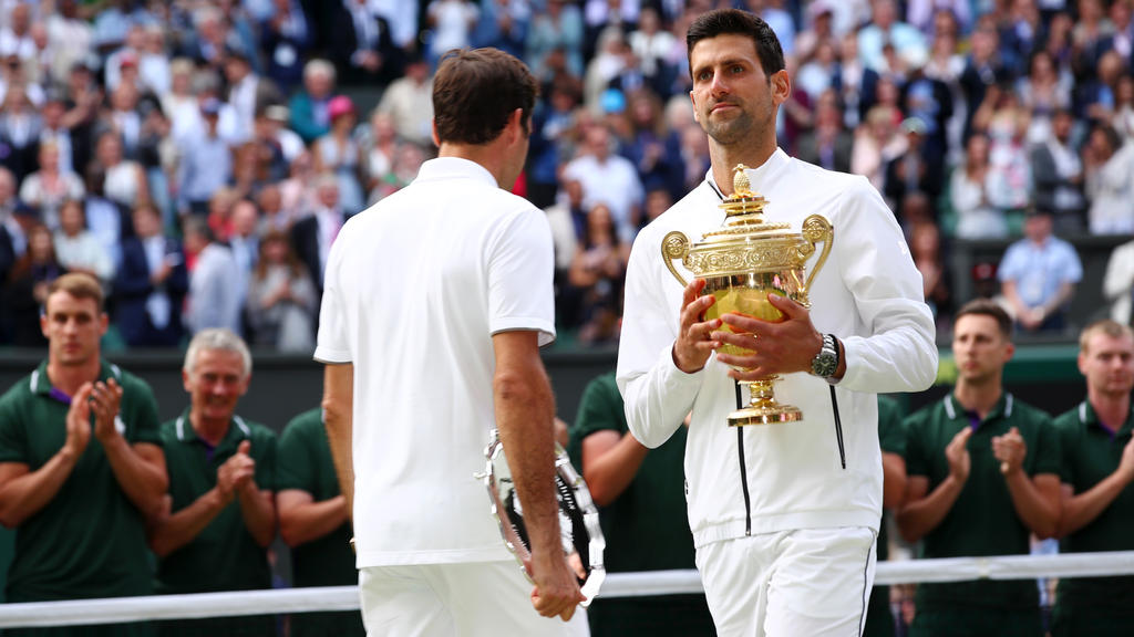 Novak Djokovic siegte zum fünften Mal in Wimbledon Novak Djokovic siegte zum fünften Mal in Wimbledon