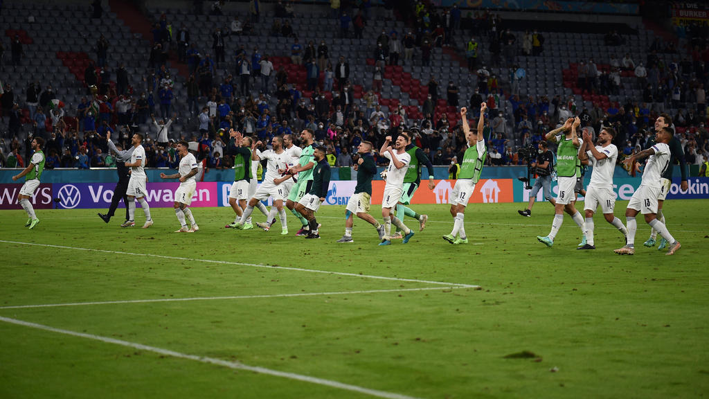 Italien jubelt über den Sieg gegen Belgien