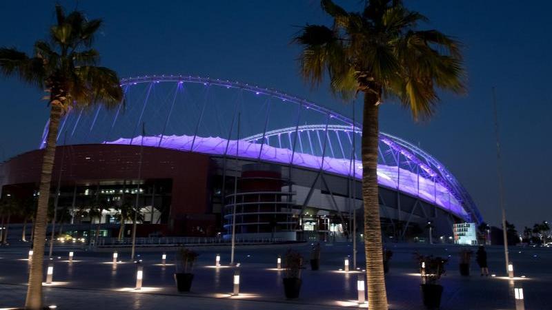 Das Khalifa International Stadium in Doha für die Fußball-WM in Katar