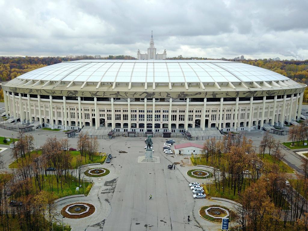 Das Luzhniki-Stadion in Moskau ist das größte Fußballstadion Russlands