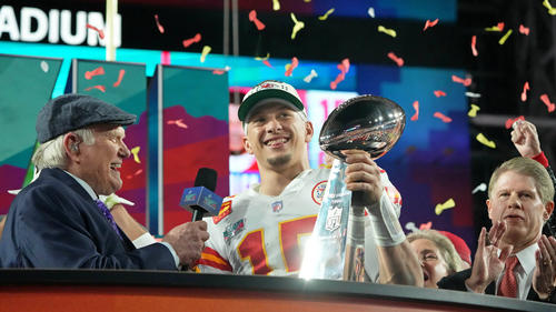 NFL-Superstar Patrick Mahomes gewann 2023 seinen zweiten Super Bowl