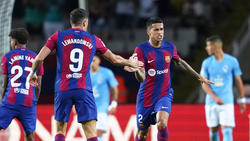 Robert Lewandowski und Joao Cancelo vom FC Barcelona haben eine Bayern-Vergangenheit