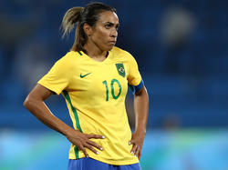 Marta con la camiseta de Brasil. (Foto: Getty)