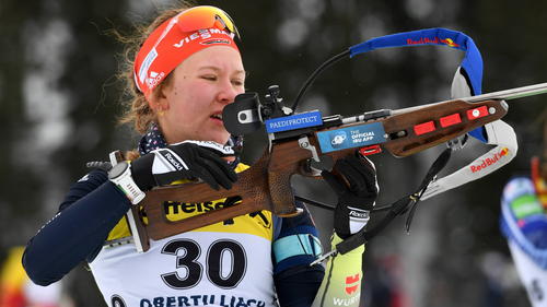 Selina Grotian sicherte sich viermal Gold bei der Junioren-WM im Biathlon