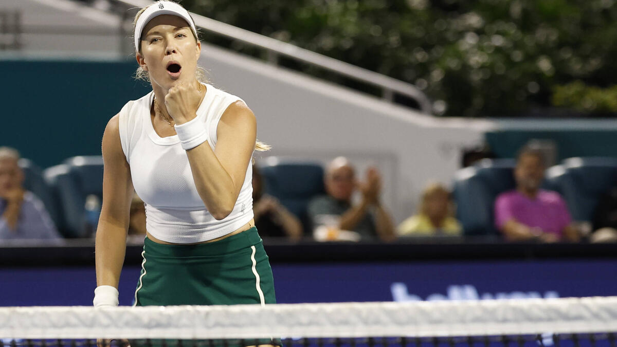 Danielle Collins jubelt über ihren dritten WTA-Titel