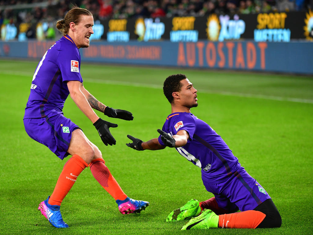 Werder Bremen will Max Kruse (l.) und Serge Gnabry unbedingt behalten Werder Bremen will Max Kruse (l.) und Serge Gnabry unbedingt behalten