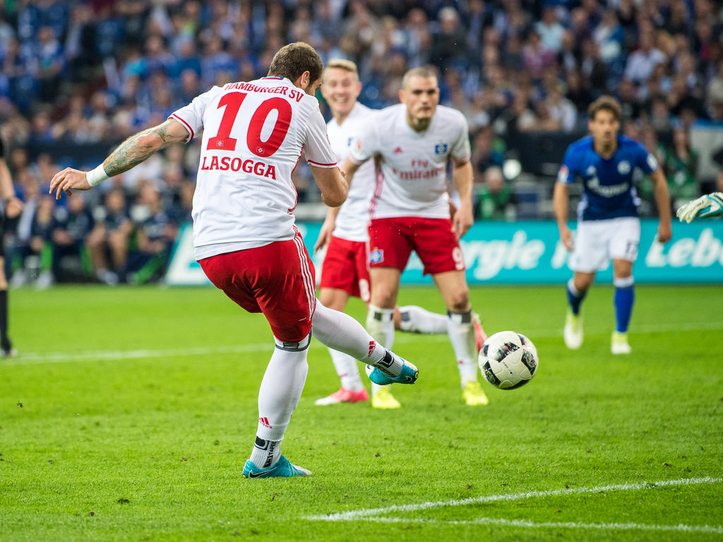 PIerre-Michel Lasogga rettete dem HSV einen Punkt gegen den FC Schalke