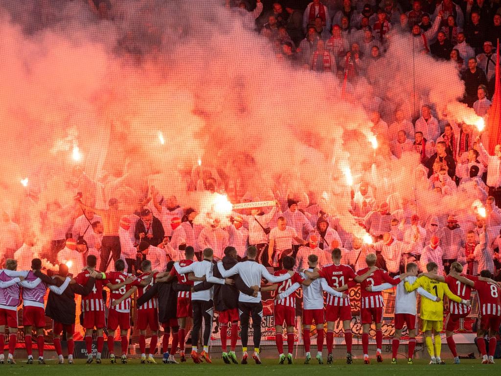 Die Fans von Union Berlin hatten in Malmö Pyrotechnik abgebrannt