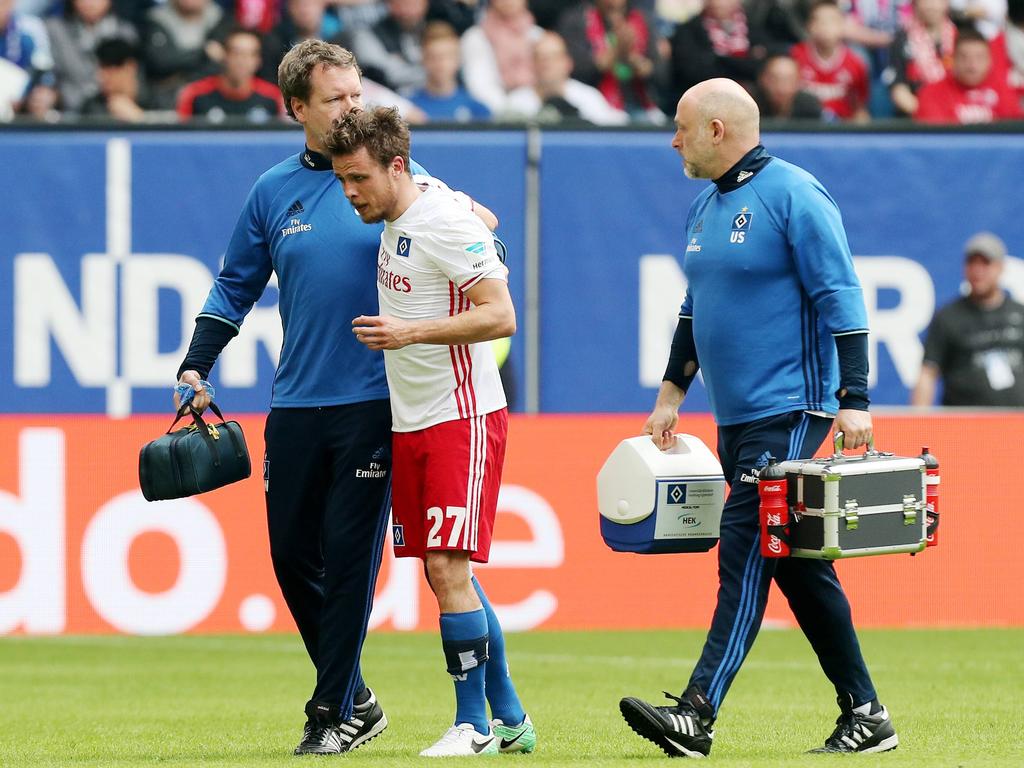 HSV-Torschütze Müller musste gegen Köln ausgewechselt werden HSV-Torschütze Müller musste gegen Köln ausgewechselt werden