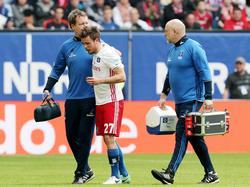 HSV-Torschütze Müller musste gegen Köln ausgewechselt werden