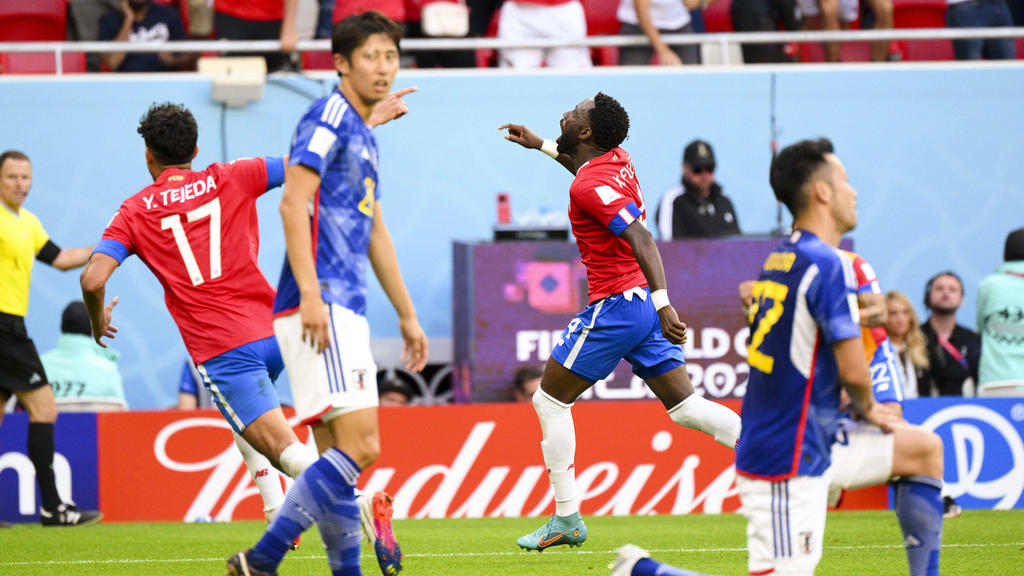 Costa Ricas Spieler rechnen sich auch Chancen gegen Deutschland aus.