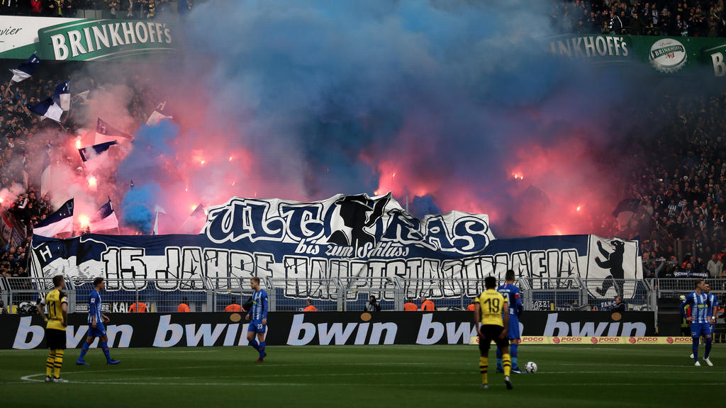 In Dortmund kam es zu Ausschreitungen von Hertha-Fans
