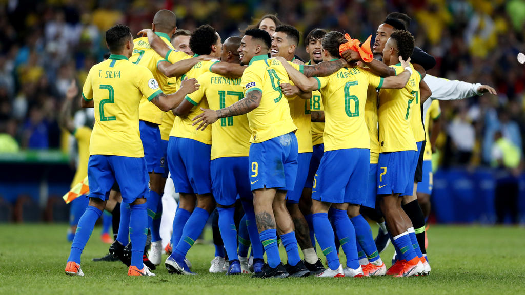 Los brasileños celebran la Copa América de 2019.