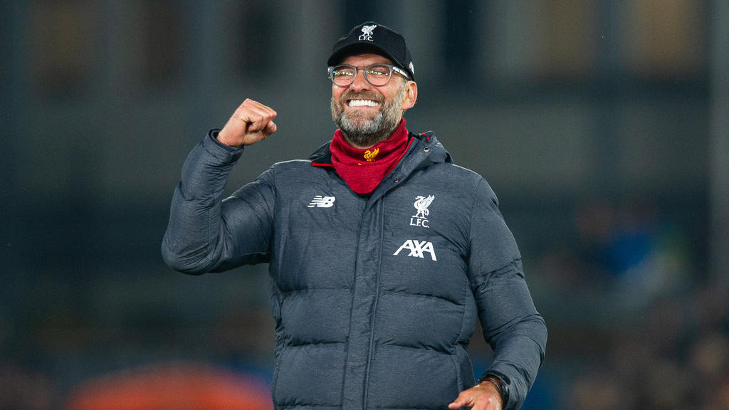 Jürgen Klopp feiert mit dem FC Liverpool die Meisterschaft