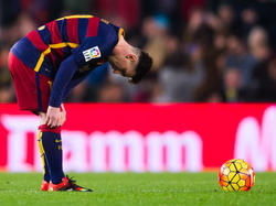 Enttäuschung bei Lionel Messi: Der FC Barcelona gibt gegen La Coruna einen sicher geglaubten Sieg noch aus der Hand.