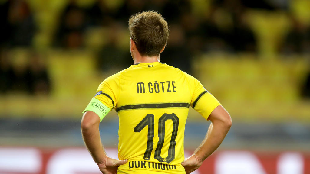 Mario Götze führte den BVB gegen die AS Monaco als Kapitän aufs Feld