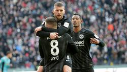 Sorgten bei Eintracht Frankfurt für Furore: Haller, Rebic und Jovic