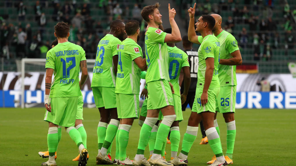 Die Wolfsburger hatten im ersten Durchgang gleich zweimal Grund zu jubeln