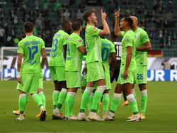 Die Wolfsburger freuten sich in der ersten Halbzeit zweimal über einen eigenen Treffer