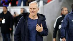 Freiburgs Trainer Christian Streich ist nach dem Spiel gegen Paderborn enttäuscht.