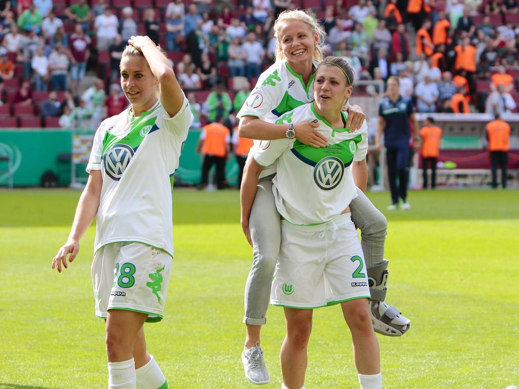 Lena Goeßling, Julia Šimić und Luisa Wensing stehen mit dem VfL im CL-Finale