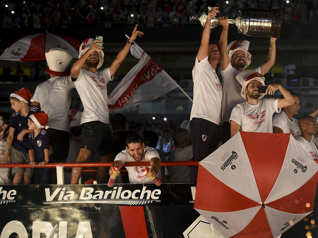 El River Plate celebra su triunfo en el Monumental. (Foto: Getty)