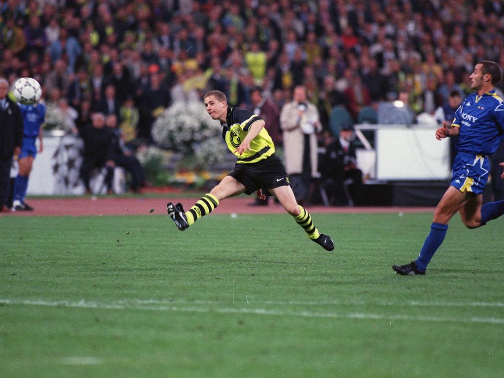 Mit diesem Schuss besiegelte Lars Ricken 1997 den CL-Sieg des BVB