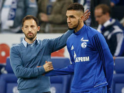 S04-Trainer Domenico Tedesco und Nabil Bentaleb wollen in der Rückrunde angreifen