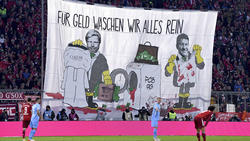 So sah das Banner der Bayern-Fans aus