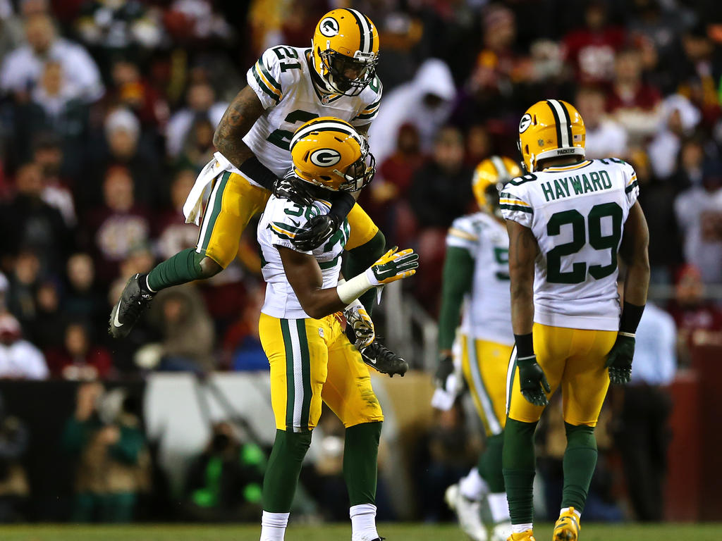 Jubel nach der Aufholjagd: Die Green Bay Packers Jubel nach der Aufholjagd: Die Green Bay Packers