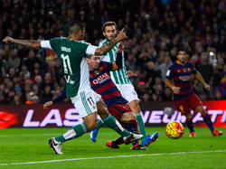 Messi marcó el 2-0 ante el Betis, gol número 425 con el Barcelona. (Foto: Getty)