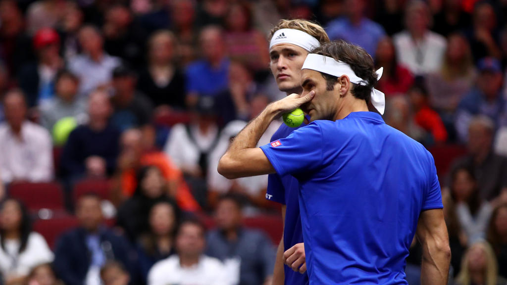 Europa-Duo Zverev/Federer verliert gegen US-Team Europa-Duo Zverev/Federer verliert gegen US-Team