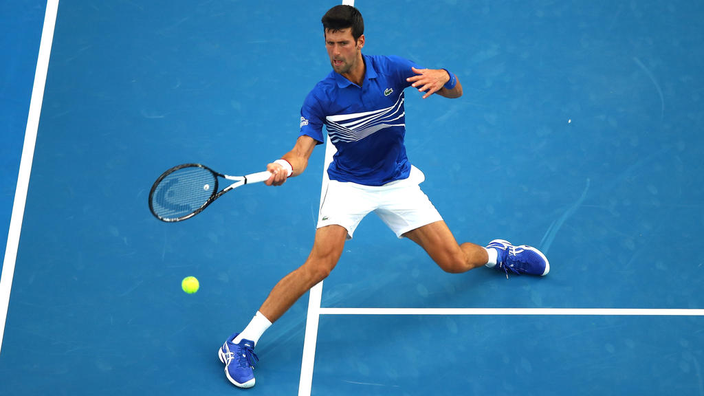 Novak Djokovic steht in Australien in der nächsten Runde