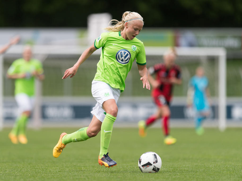 Pernille Harder erzielte der erste Tor für Wolfsburg