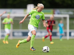 Pernille Harder erzielte der erste Tor für Wolfsburg