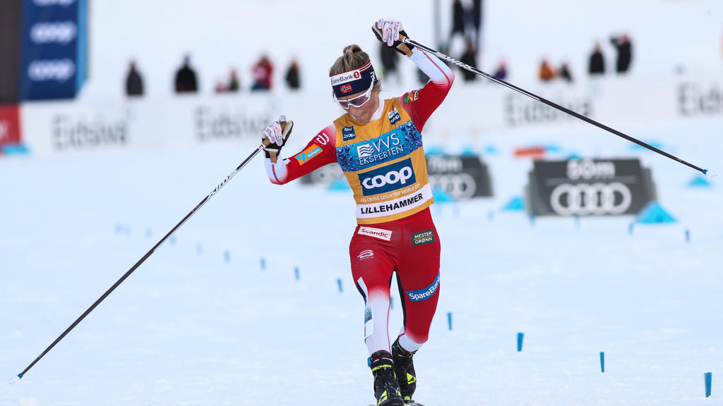 Therese Johaugführt Norwegen souverän zum Sieg Therese Johaugführt Norwegen souverän zum Sieg