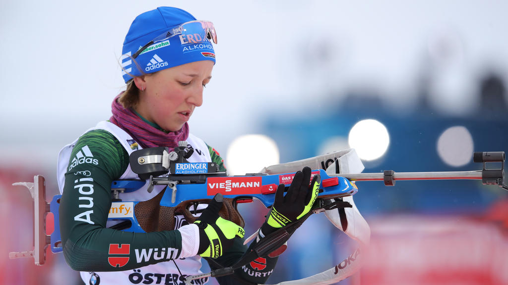 Franziska Preuß war die beste Deutsche im Einzel der Biathletinnen Franziska Preuß war die beste Deutsche im Einzel der Biathletinnen