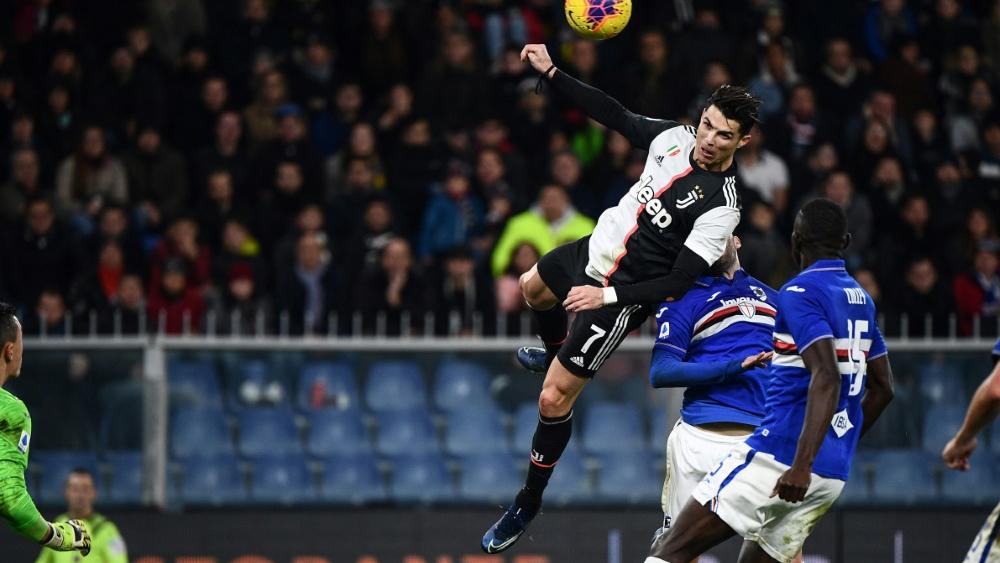 Cristiano Ronaldo traf gegen Sampdoria spektakulär