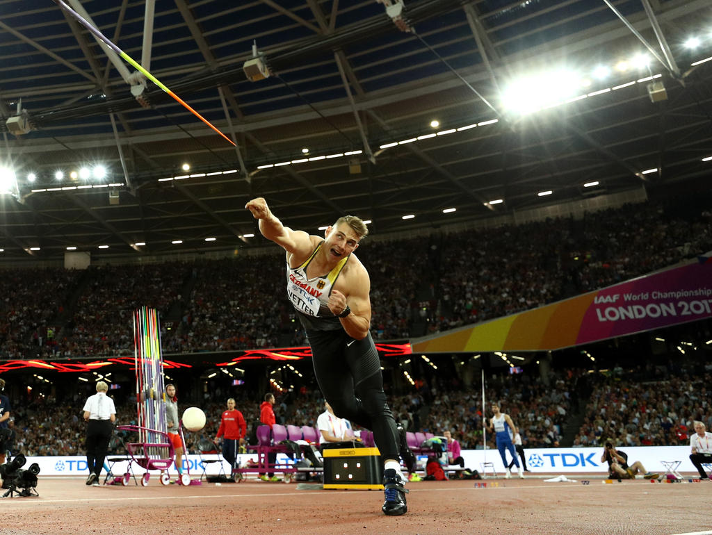 Johannes Vetter stellte 2017 einen neuen deutschen Rekord auf Johannes Vetter stellte 2017 einen neuen deutschen Rekord auf