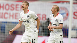 Martin Hinteregger (l.) und Sebastian Rode (r.) sollen Eintracht Frankfurt künftig führen