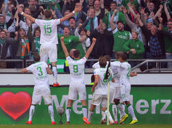 Sebastian Prödl lässt sich für seinen Siegtreffer gegen Hannover 96 feiern
