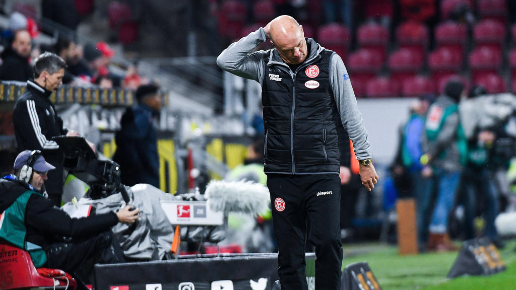 Kämpft mit Fortuna Düsseldorf gegen den Abstieg: Trainer Uwe Rösler