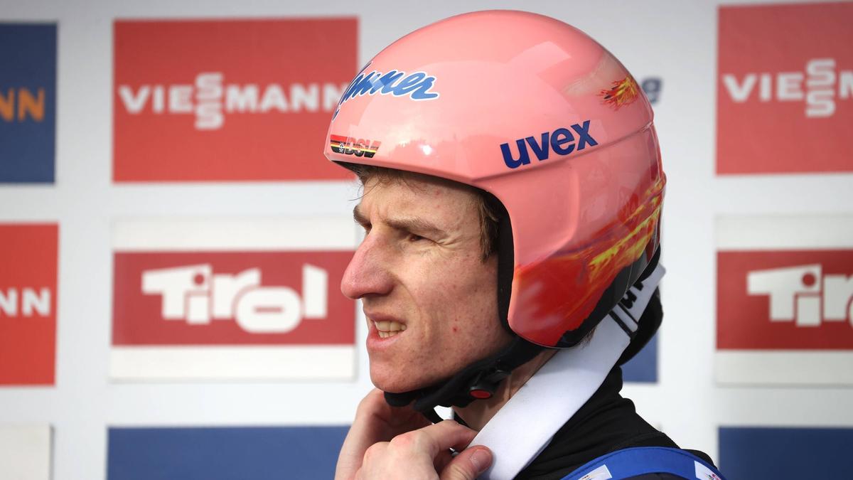 Karl Geiger erwischte in der Quali in Bischofshofen keinen guten Sprung Karl Geiger erwischte in der Quali in Bischofshofen keinen guten Sprung