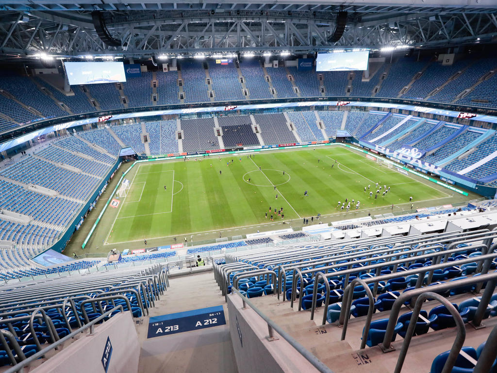 Bei der EM soll die Arena in St. Petersburg zumindest zur Hälfte besetzt sein