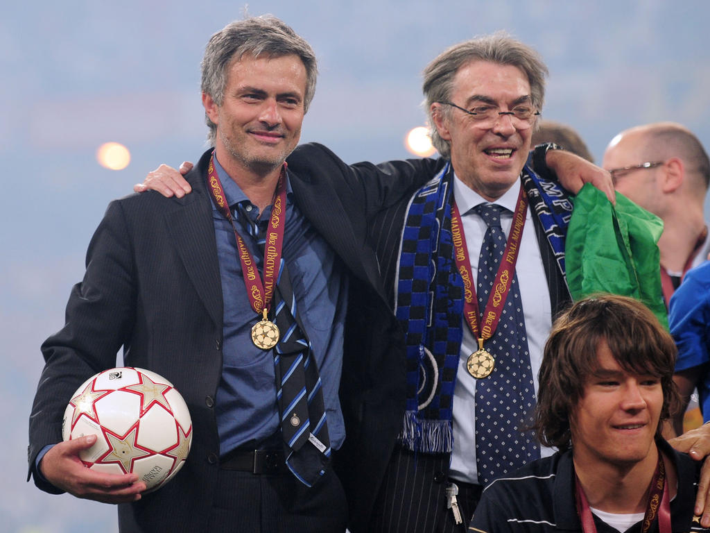 Einst feierten sie eine erfolgreiche gemeinsame Zeit: José Mourinho (l.) und Massimo Moratti