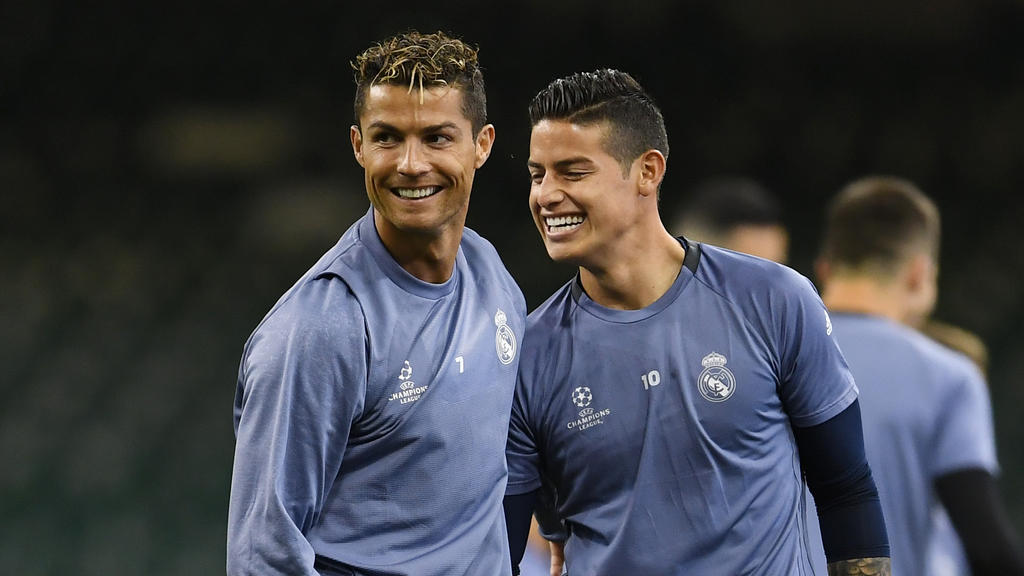 Cristiano Ronaldo und James Rodríguez spielten drei Jahre zusammen bei Real Madrid