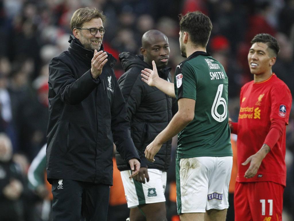 Plymouth erkämpfte sich ein 0:0 - Liverpool-Coach Jürgen Klopp gratulierte