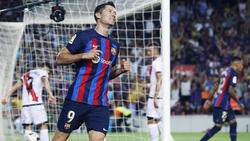 Glücklos beim Debüt für den FC Barcelona: Robert Lewandowski